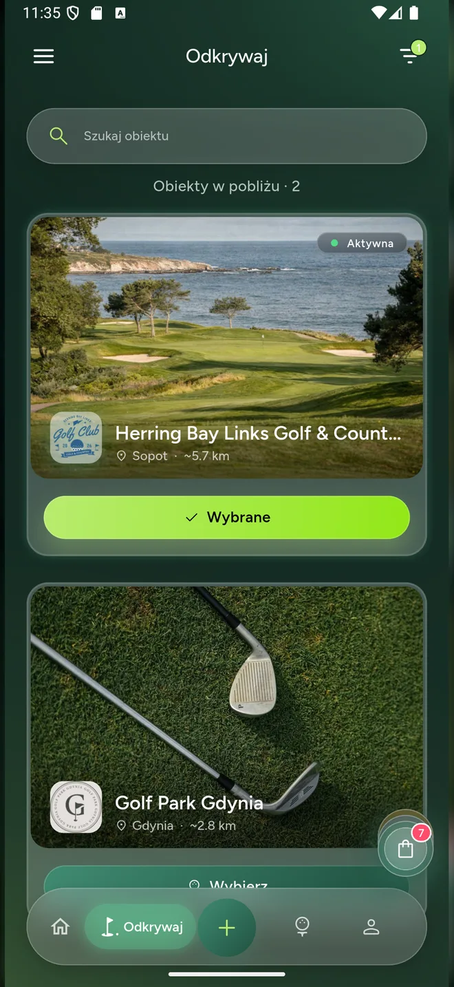 Courses nearby